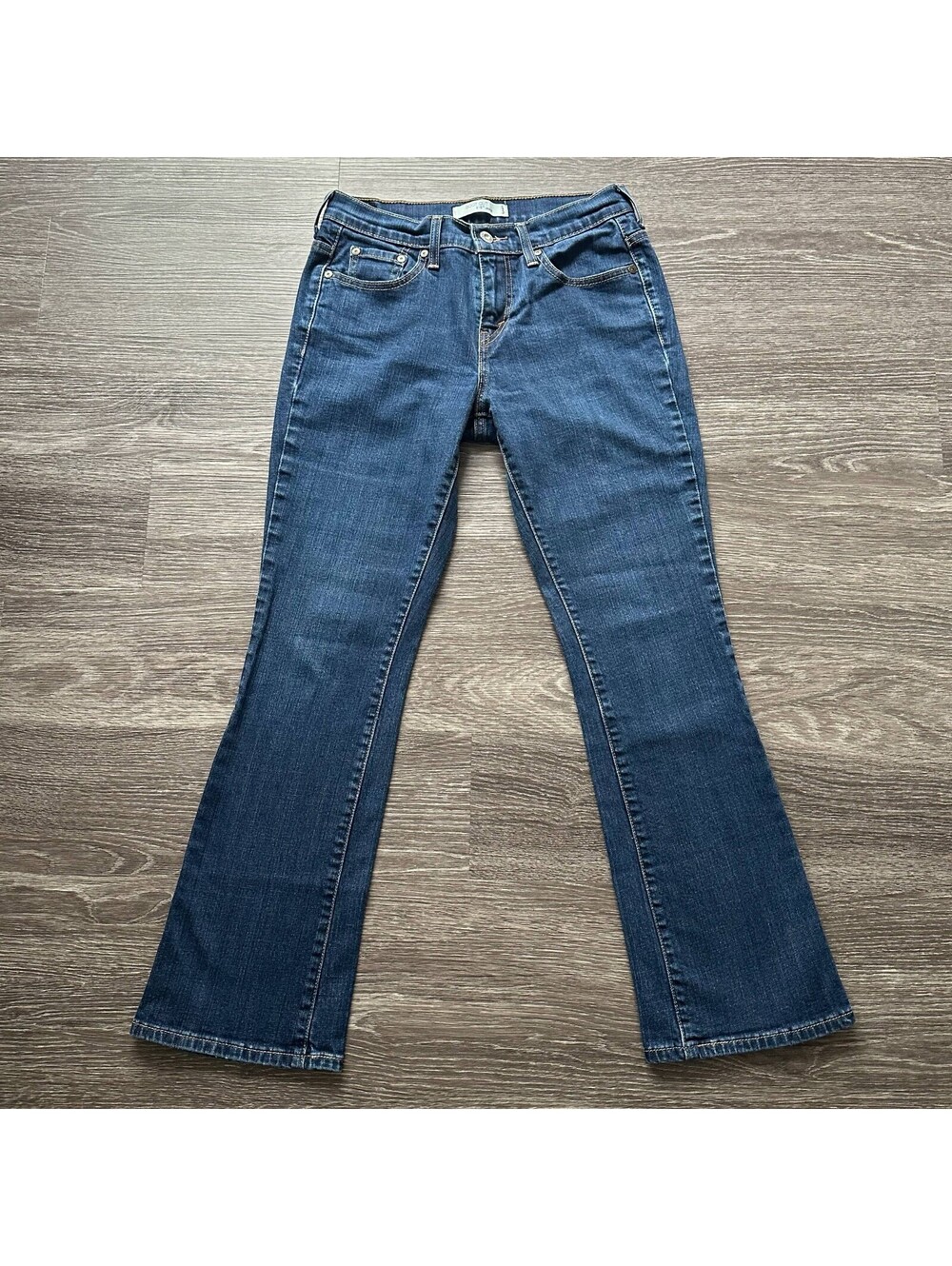 Levi’s 515 Boot Cut Jeans Blue Stretch Denim Mid Rise Women's Size 4 (29x28)